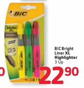 BIC Bright Liner XL Highlighter 3 Up