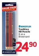 Staedtler Tradition HB Pencils 8 On A Blistercard