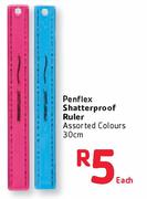 Penflex Shatterproof Ruler-30cm