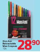 Mon Ami Retractable Wax Crayons-12's