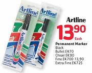 Artline Permanent Marker Black