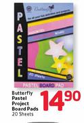 Butterfly Pastel Project Board Pads-20 Sheets