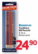  Staedtler Tradition HB Pencils 8 On A Blistercard