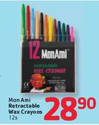   Mon Ami Retractable Wax Crayons-12's