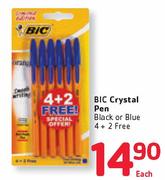 BIC Crystal Pen 4 + 2 Free