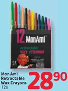 Mon Ami Retractable Wax Crayons-12s