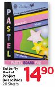 Butterfly Pastel Project Board Pads-20 Sheets