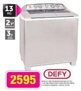 Defy 13kg Metallic Twin Tub Washing DTT165