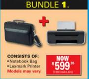 Bundle 1.Notebook Bag+Lexmark Printer