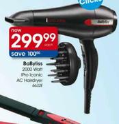 BoByliss 2200W Pro Conic AC Hairdryer (6632E) Each