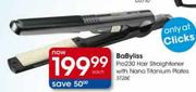 BaByliss Pro230 Hair Straightener With Nano Titanium Plates (ST26E) Each