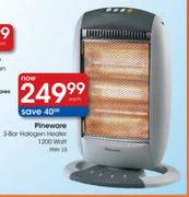 Pineware 3-Bar Halogen Heater 1200 Watt