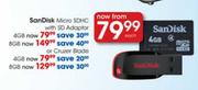SanDisk Micro SDHC with SD Adaptor-4GB