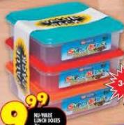 Hu-Ware Lunch Boxes-3's Per Pack