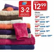 Clicks Hand Towel-Each