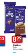 Cadbury Slabs-90g Or 100g