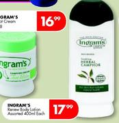 Ingram's Renew Body LOtion Assorted-400ml Each
