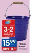 Clicks Home Tin Bucket