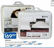 Safeway Deluxe Fitted Electric Underblanket king-Each