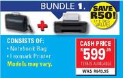 Notebook Bag + Lexmark Printer