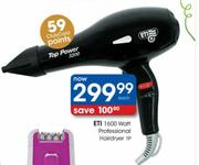 ETI Professional Hairdryer TP-1600 Watt