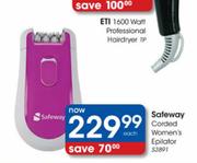 Safeway Corded Women's Epilater S3891