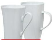 Clicks Home Bullet Or Trumpet Porcelain Mugs -4 Mugs