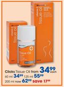 Clicks Tissue Oil-125ml Each