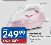 Kambrook 2000 Watt Steamline Ceramic Iron (K1760)