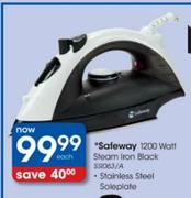 Safeway 1200 Watt Steam Iron Black (SS1063/A)