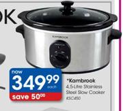 Kambrook Stainless Steel Slow Cooker-4.5 Ltr (KSC450)