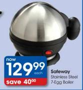 Safeway Stainless Steel 7-Egg Boiler