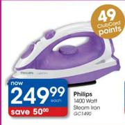 Philips 1400 Watt Steam Iron (GC1490)