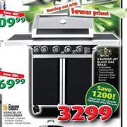 Alva 4 Burner Jet Black Gas Braai