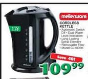 Mellerware Cordless Kettle-1.7Ltr
