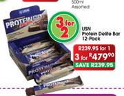 USN Protein Delite Bar 12-Pack