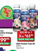 USN Protein Fuel 50-3x500ml