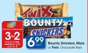 Bounty, Snickers, Mars Or Twix Chocolate Bars-Each