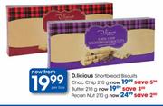 D.licious Shortbread Biscuits Pecan Nut-210g