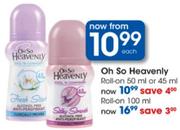 Oh So Heavenly Roll On - 50ml/45ml Each
