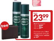 Brut Deodorant - 200ml Each