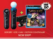 PS3 Sorcery + Eye + Nav + Motion Controller