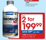 USN Phedra-Cut Liquid XT-2 x 500ml