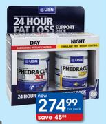 USN 24 Hour Fat Loss Pack 2 x 60 Capsules-Per Pack