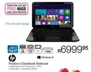 Hp Pavillion i3 Sleekbook Notebook 