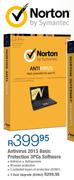 Norton Antivirus 2013 Basic 3 User Upgrade Software