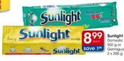 Sunlight Domestic Soap-500g or Germiguard 2x200g