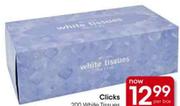 Clicks 2 Ply White Tissues-200nos