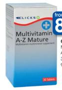 Clicks Multivitamin A-Z Mature-90 Tablets Per Pack