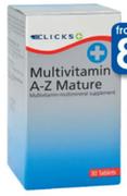 Clicks Multivitamin A-Z Mature-30 Tablets Per Pack